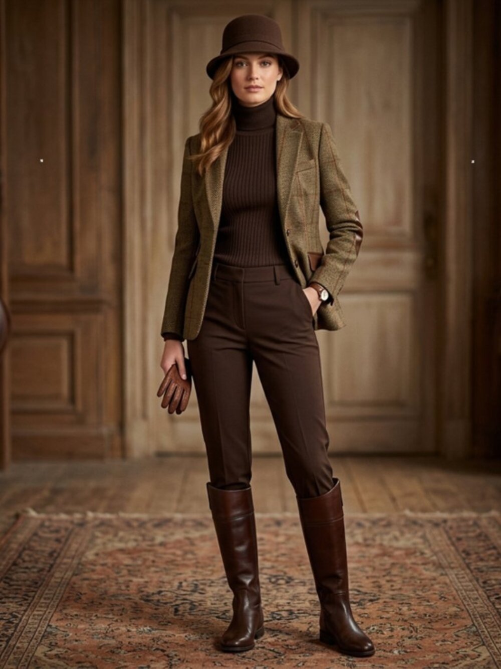 Luisa Spagnoli ONDINA dark-brown ankle grazer pants - Picture 14 of 14